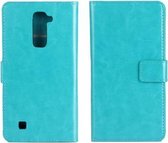Celltex wallet case hoesje LG K10 blauw