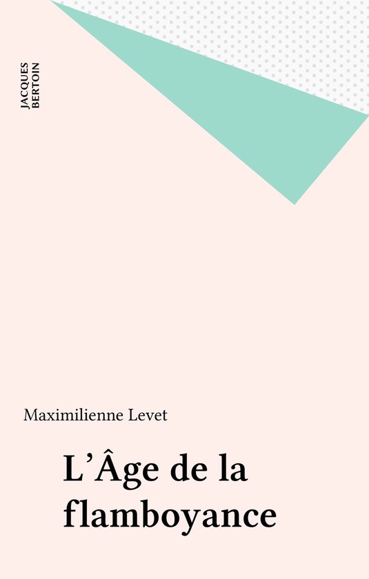 L'Âge de la flamboyance - cover