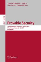 Lecture Notes in Computer Science 10592 - Provable Security