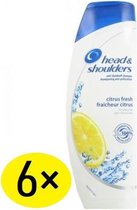 Head & Shoulders Anti Roos Shampoo  2 in 1 – Citrus Fresh - Voordeelverpakking 6 x 400 ml