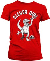 Jurassic Park Dames Tshirt -S- Clever Girl Rood