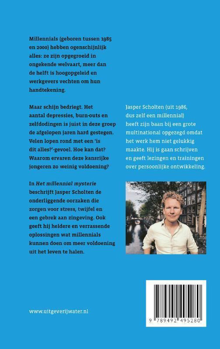 Het Millennial mysterie - back cover