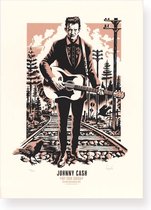 Zeefdruk Johnny Cash door Erik Kriek