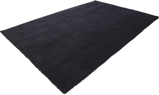 Lalee Velutto - Hoogpolig- zacht- glimmend- velvet- effen- karpet- shaggy- 200x290 cm grafiet antraciet