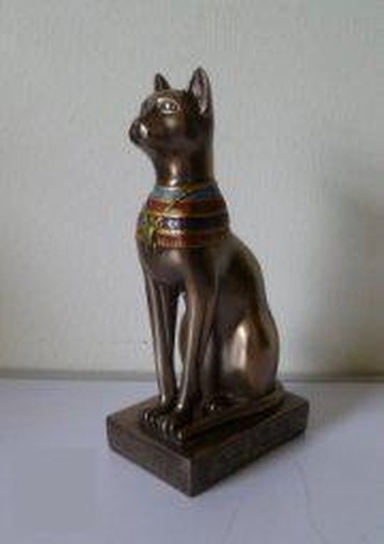 op vakantie Maak een naam pensioen Dekogifts Decoratief beeld of figuur Egypte beeld Egyptian Cat Bastet |  bol.com