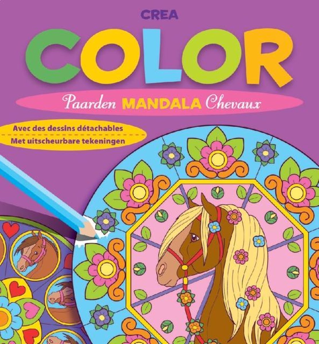 Bol Com Kleurboek Deltas Crea Color Paarden Mandala