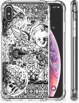 TPU-Siliconen Hoesje Geschikt voor iPhoneX | Xs Design Skulls Angel