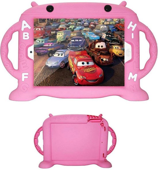 Siliconen Tablet Kinderen met Handvaten en Standaard – voor Mini – Roze bol.com
