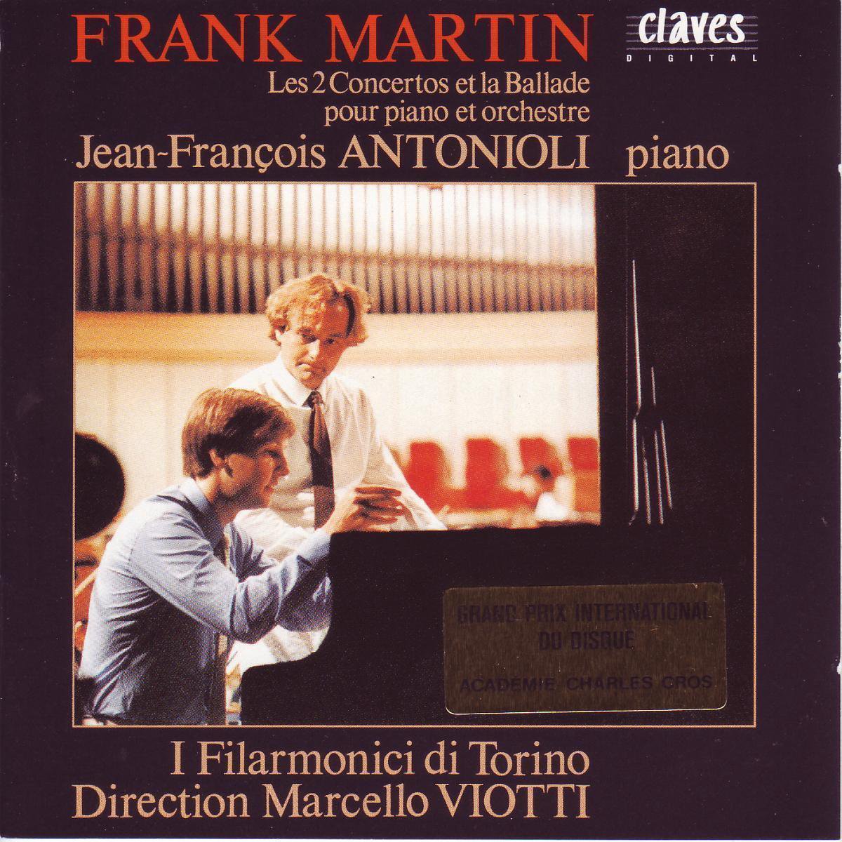 Martin: Piano Concertos nos 1 & 2, etc / JF Antonioli