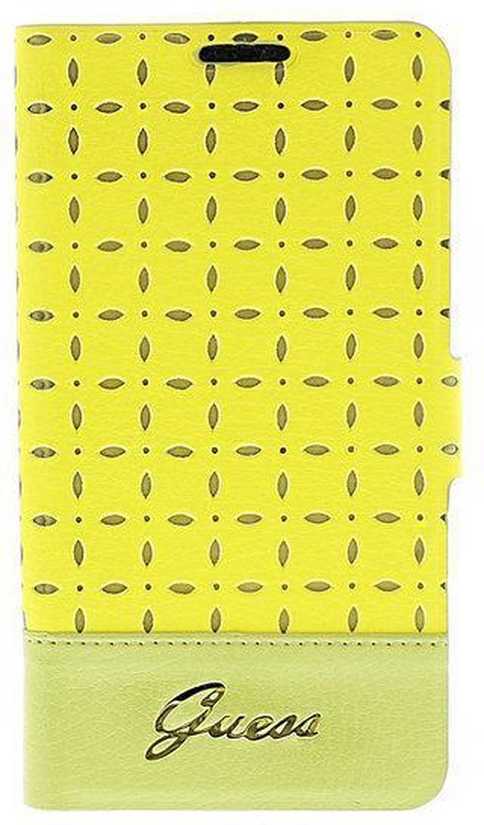 Guess Gianina Samsung Galaxy S4 Leather Book Case Yellow