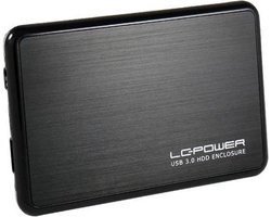 LC-POWER® LC-25BUB3 | Behuizing voor opslagstations | 2.5'' | Aluminium | Zwart