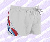 Arena Boxer Bandury Youth - white, brightblue, shinyred - maat 140