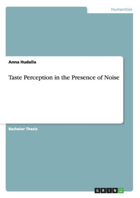 Taste Perception in the Presence of Noise - cover