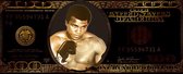 Muhammad Ali Gouden Dollar - Plexiglas - Kunstwerk