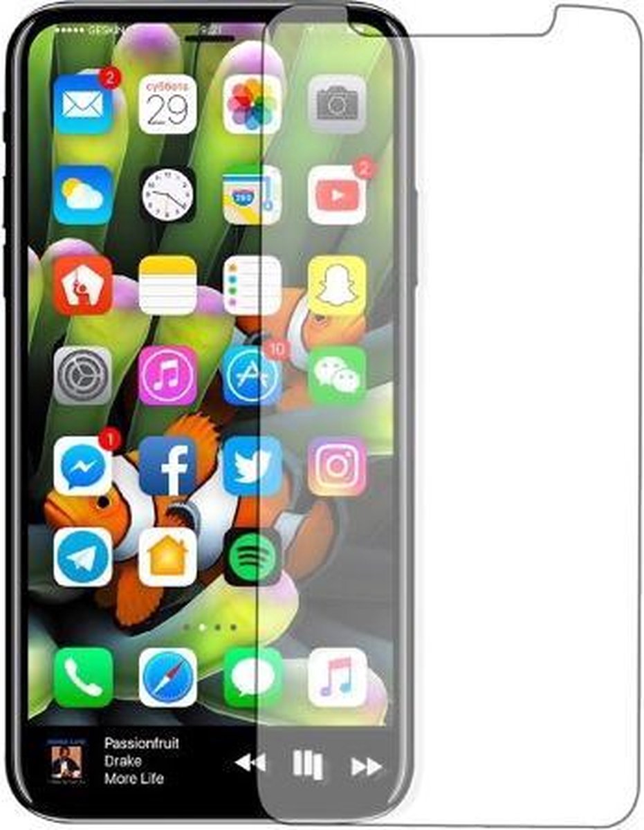9H Tempered Glass - Geschikt voor iPhone X / Xs Screen Protector - Transparant
