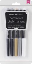 American crafts permanent chalk markers, set van 5