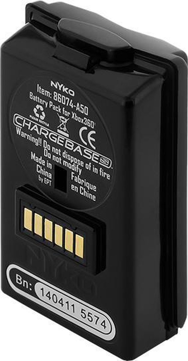 Nyko Xbox 360 Batterij pack Zwart