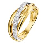 The Jewelry Collection Ring Diamant 0.22ct H Si - Bicolor Goud
