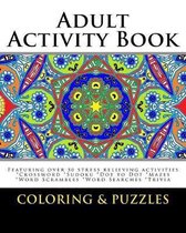 Adult Activity Books- Adult Activity Book Coloring and Puzzles