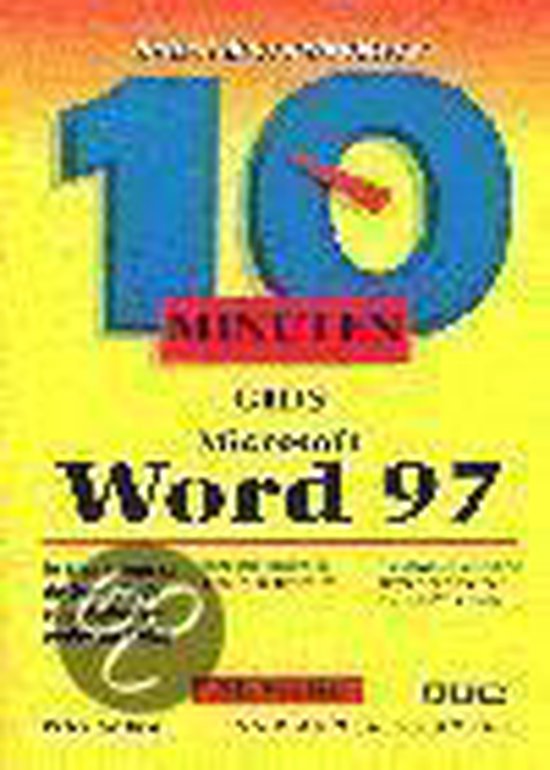 Cover van het boek '10 minuten gids Word 97 / NL versie' van Peter Aitken