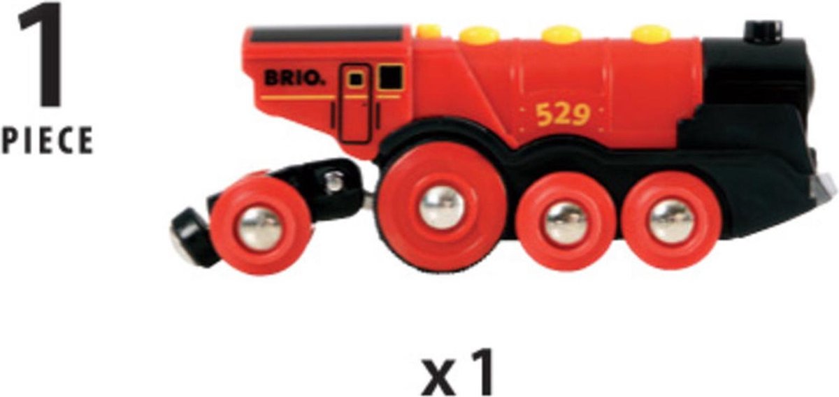 BRIO Rode locomotief op batterijen - 33592 — afbeelding 3