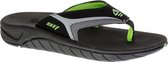 Reef Kid's Slapp II - Slippers - Unisex - Maat 21 - Zwart/ Grijs/ Groen