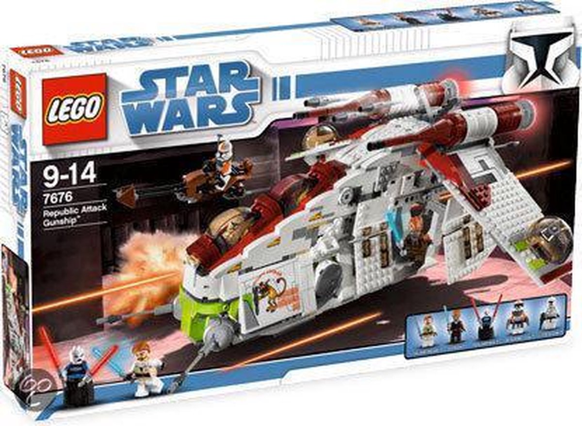 Steken patroon Stier LEGO Star Wars Republic Attack Gunship - 7676 | bol.com
