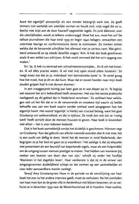 Pagina 24 uit het boek 'De Dikke Ditz Hoe hoort het eigenlijk?' met tekst over etiquette.