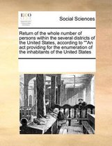 Return of the whole number of persons within the several districts of the United States, according to An act providing for the enumeration of the inhabitants of the United States