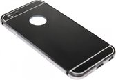 Spiegel hoesje aluminium zwart Geschikt voor iPhone 6 (S) Plus