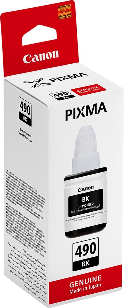 Canon GI-490BK (zwart) inktcartridgefles 135 ml