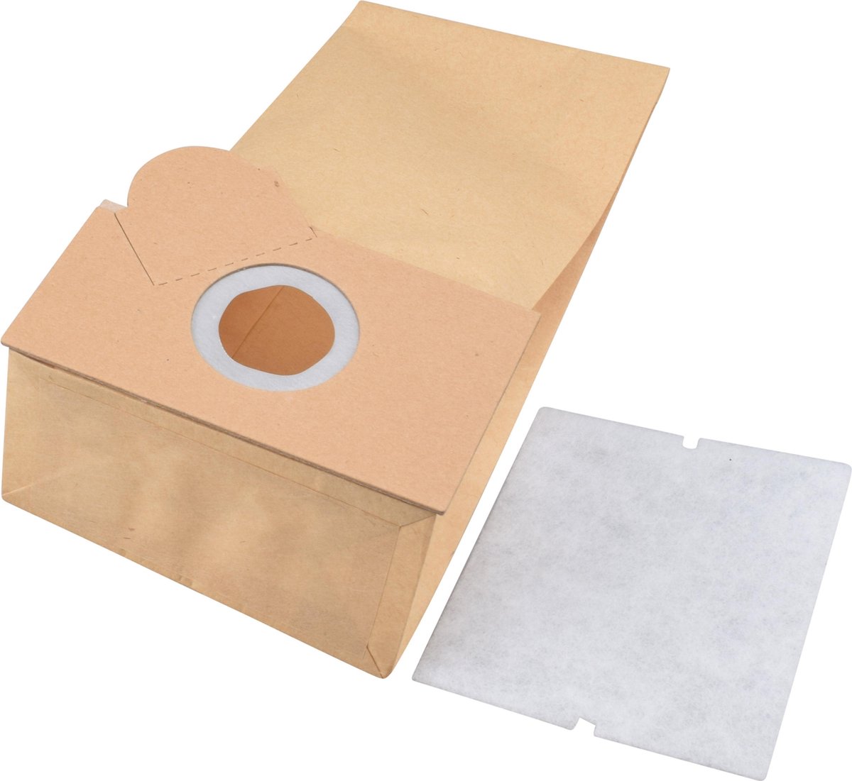 Geschikt voor NILCO. 10 stuks. Stofzuigerzakken voor Combi 17-30, Combi 17-36, Combi 17-46, Papier + vierkant motorfilter. COVAKO Merk