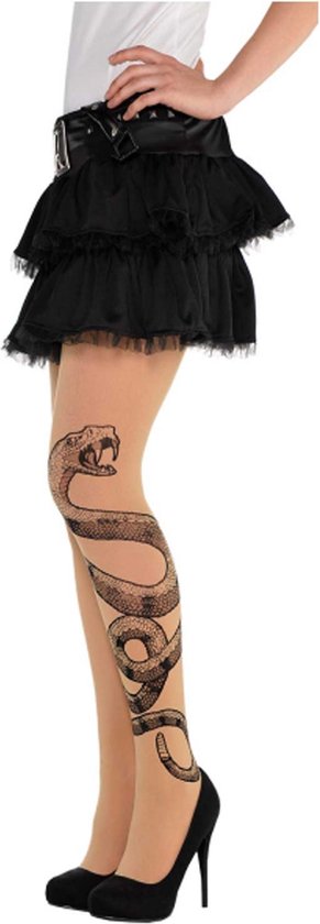spiraal Bemiddelaar veer Slang tattoo panty voor vrouwen - Verkleedattribuut | bol.com