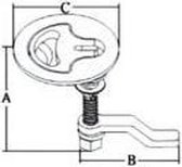 Ronde sluiting zonder slot (GS72417)