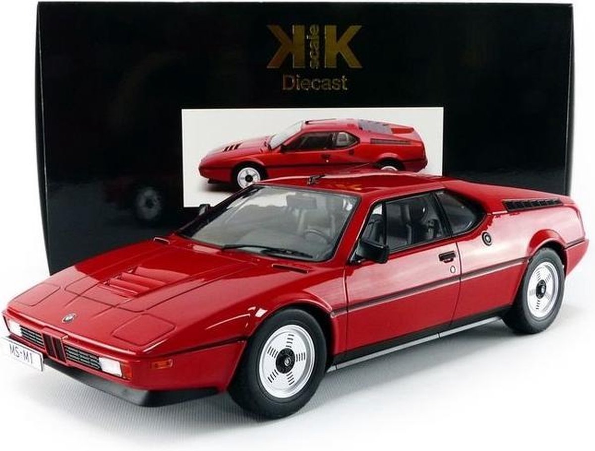 KK Scale 1/12 BMW M1 E26 ストリート 1978 レッド 1/12 KK-Scale BMW M1 E26 (Red) Diecast Car Model