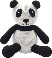 Naturezoo Peluche Panda Xl Crochet 40 Cm Noir / Blanc