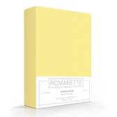 Luxe Verkoelend Hoeslaken - Geel - 180x200 cm - Katoen - Romanette