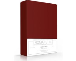 Luxe Verkoelend Hoeslaken - Bordeaux - 180x200 cm - Katoen - Romanette