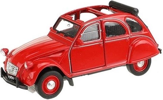 verrader Hilarisch Optimaal Modelauto Citroen 2CV rood - schaal 1:36 - speelgoed auto schaalmodel |  bol.com