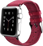 XOOMZ Katoenen bandje - Apple Watch Series 1/2/3 (38mm) - Rood