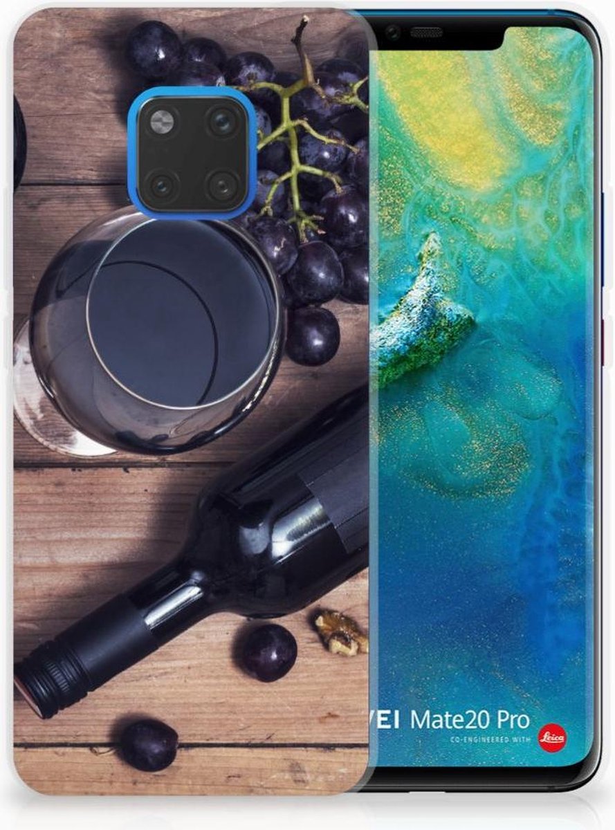 Huawei Mate 20 Pro Siliconen Case Wijn
