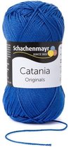 Schachenmayr Catania haakkatoen 261 Delftsblauw. PAK met 10 BOLLEN a 50 GRAM. KL.NUM. 20002571 INCL. Gratis Digitale vinger haak en brei toerenteller