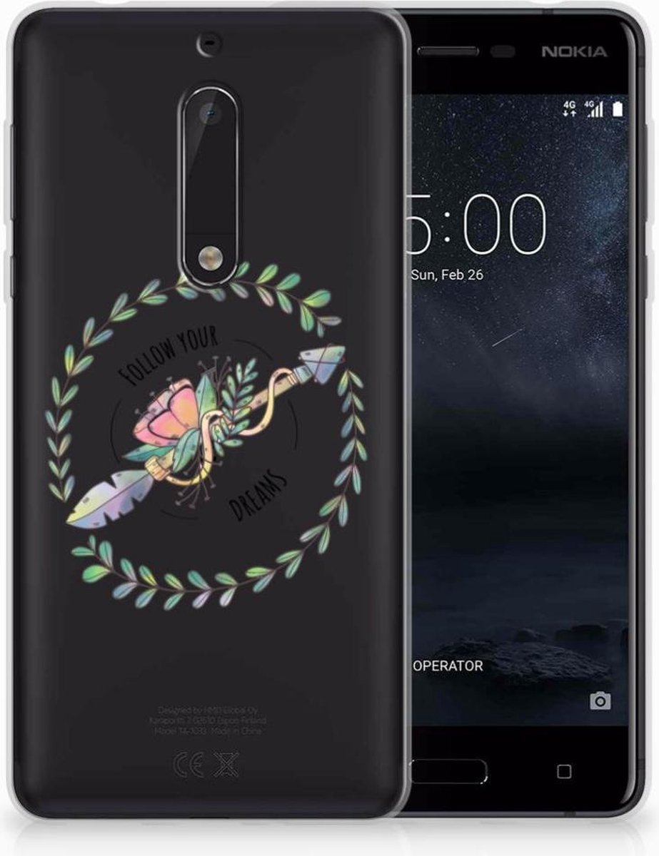 Nokia 5 Telefoonhoesje met Naam Boho Dreams