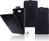 Devills Crazy Lederen Flip Case LG Optimus L9 2 Hoesje Trendy Black