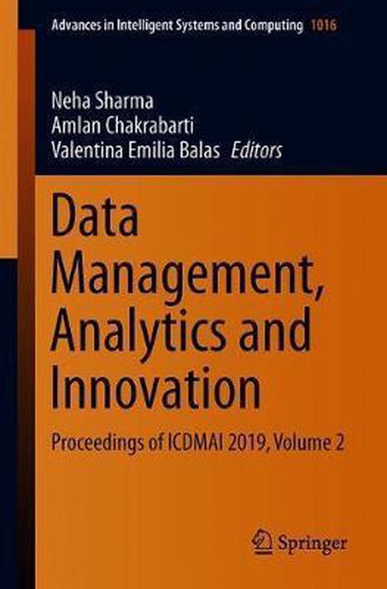 Data Management Analytics and Innovation