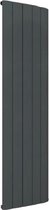 Design radiator verticaal aluminium mat antraciet 180x47cm 1580 watt -  Eastbrook Peretti