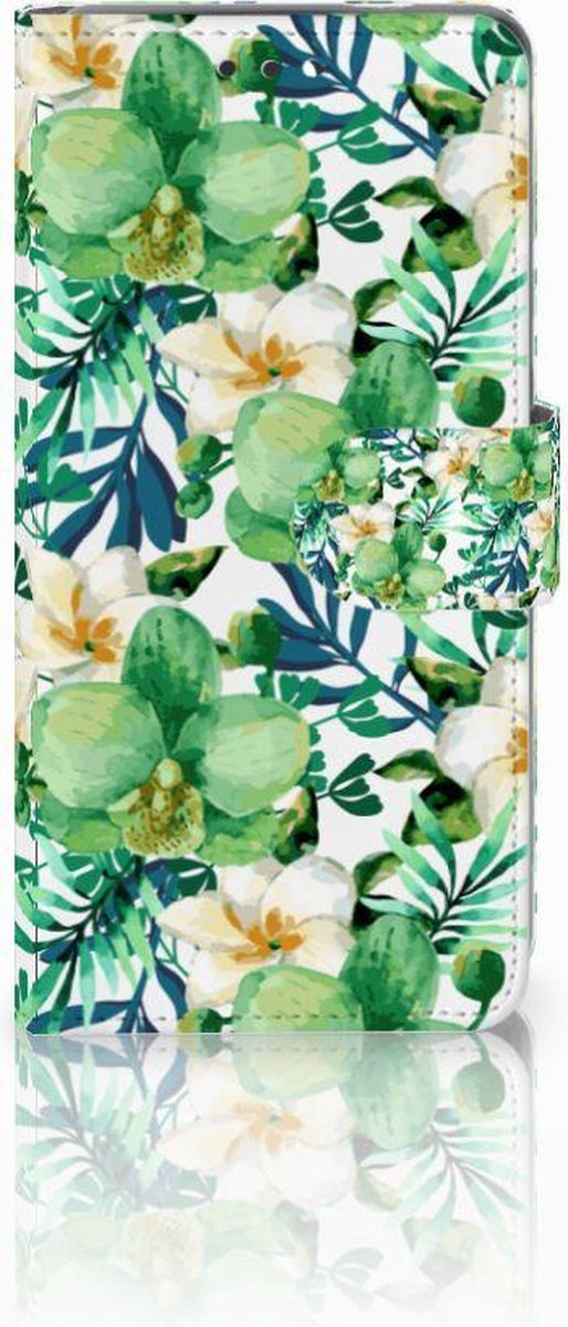 Nokia 3.1 (2018) Hoesje Orchidee Groen