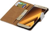 Lace Bookstyle Wallet Case Hoesje Geschikt voor Samsung Galaxy A5 2017 A520F Wit