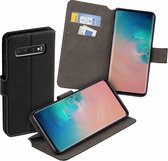 MP case zwart book case style voor Samsung Galaxy S10+Plus wallet case hoesje