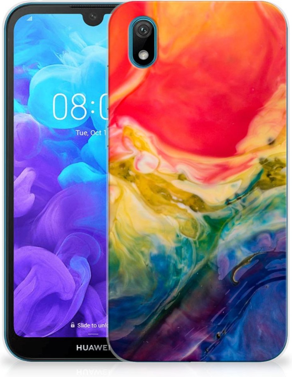 Hoesje maken Huawei Y5 (2019) Watercolor Dark